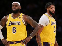 浓眉生涯与詹姆斯同场时胜率73.9%，缺少詹姆斯时胜率仅有46.1%