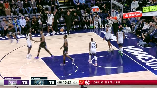 【2021年11月18日 国王vs森林狼集锦】连续三分飚中 希尔德外线火力全开