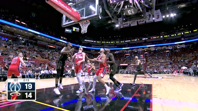 【2021年11月19日 奇才vs热火集锦】任你怎么防！巴特勒强杀内线空中闪躲送球入网