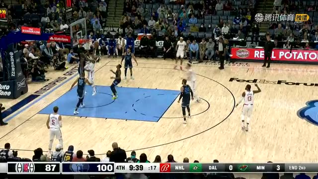 【2021年11月19日 快船vs灰熊集锦】内线由我来守护 杰克逊铜墙铁壁大帽曼恩