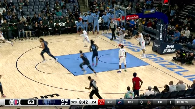 【2021年11月19日 快船vs灰熊集锦】翩若惊鸿婉若游龙 莫兰特腾云驾雾超长滞空上篮