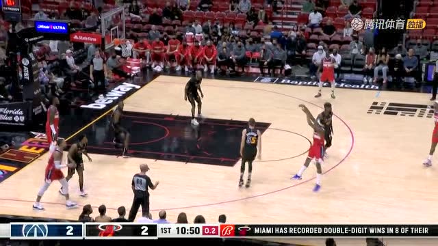 【2021年11月19日 奇才vs热火集锦】开局先升大招！比尔无惧防守横移三分一箭穿心