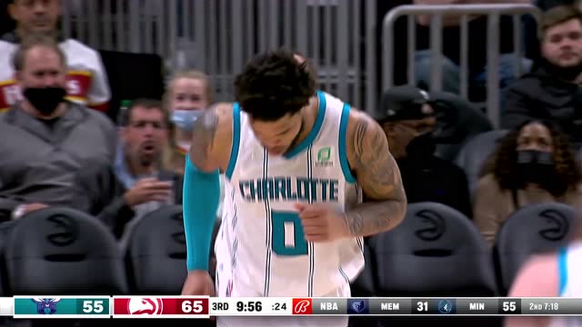 【2021年11月21日 黄蜂vs老鹰集锦】场均一个最佳扣篮 布里奇斯石破天惊单臂炸扣