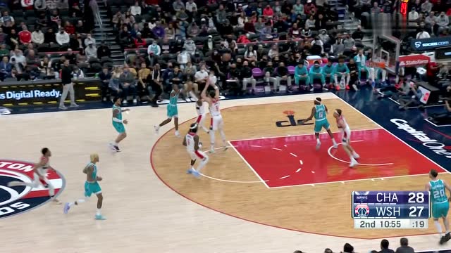 【2021年11月23日 黄蜂vs奇才集锦】海沃德底角飙射三分 丁威迪被吹技犯十分不解