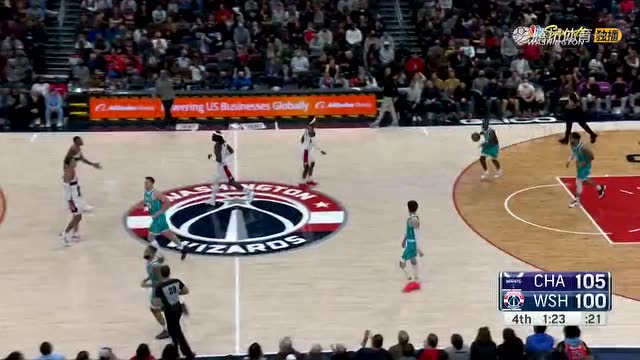 【2021年11月23日 黄蜂vs奇才集锦】就问湖管后悔吗 库兹马哈雷尔波普三箭齐发引爆主场