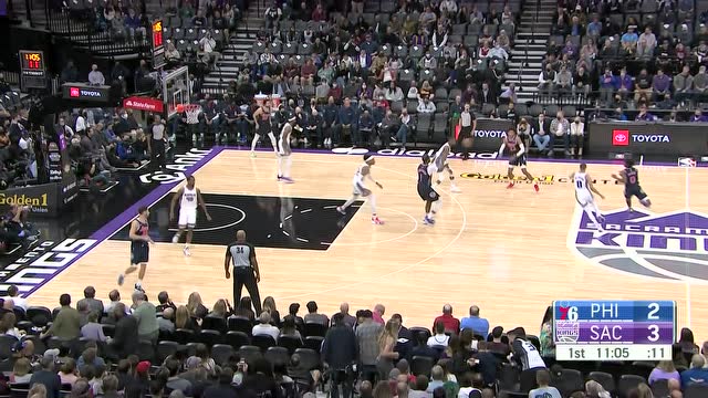 【2021年11月23日 76人vs国王集锦】德拉蒙德小手一抖送妙传 赛布尔顺势一飞冲天