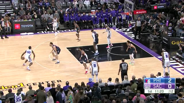 【2021年11月23日 76人vs国王集锦】不愧是北卡黑鹰！ 挂着双人防守强起打成2+1