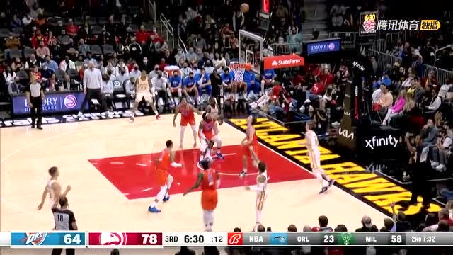 【2021年11月23日 雷霆vs老鹰集锦】特雷杨vs雷霆集锦 30+6 信手拈来