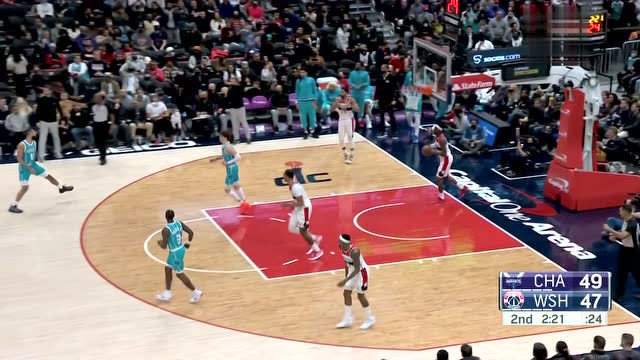 【2021年11月23日 黄蜂vs奇才集锦】就是这么飘逸 三球起飞隔扣加福德