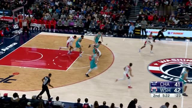 【2021年11月23日 黄蜂vs奇才集锦】反击来得太快就像龙卷风 波普加福德暴扣对飙普拉姆利