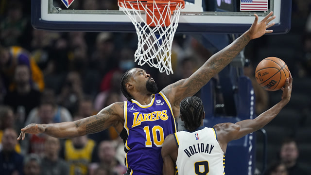 【2021年11月25日 湖人vs步行者集锦】湖人124-116步行者 詹姆斯39分湖人加时逆转步行者