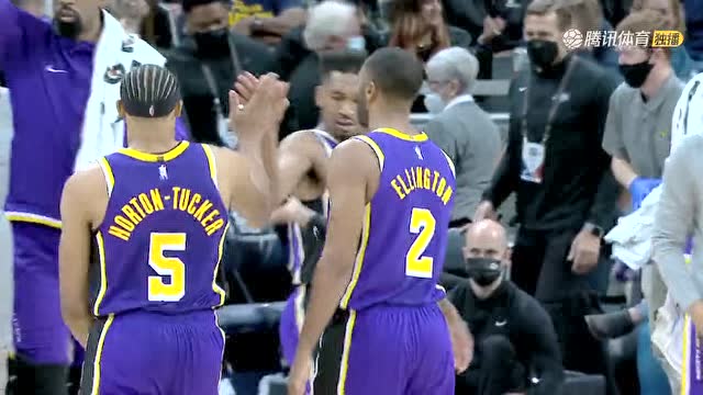 【2021年11月25日 湖人vs步行者集锦】艾灵顿张手三分打停步行者 苏群：法语有一词叫“逮虾户”