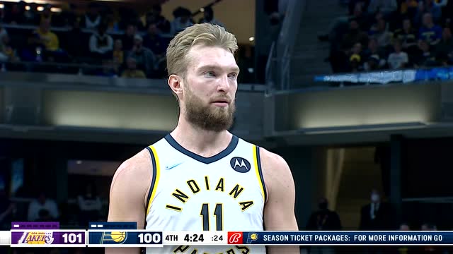 【2021年11月25日】湖人vs步行者第4节中文解说回放