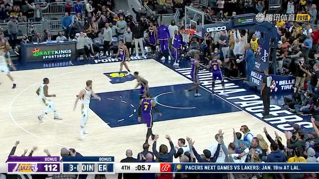 【2021年11月25日 湖人vs步行者集锦】这球进的就离谱 杜阿尔特神兵天降三分追平
