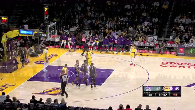 【2021年11月27日 国王vs湖人集锦】攻防两开花 梅图抢断霸气扣杀浓眉