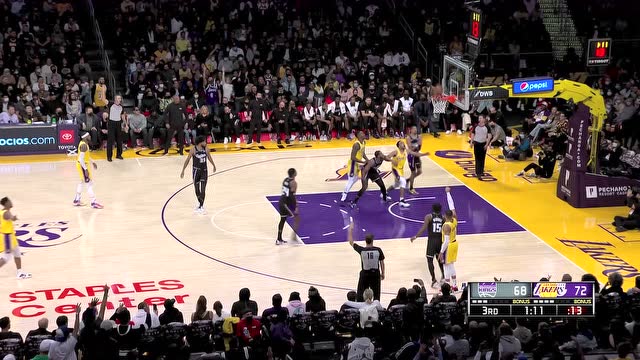 【2021年11月27日 国王vs湖人集锦】化身合理龟 威少携手蒙克连中三分