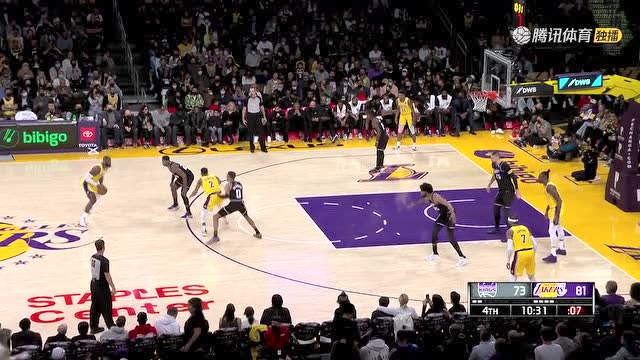 【2021年11月27日 国王vs湖人集锦】斯台普斯燃起来了 蒙克艾灵顿连续三分瓜哥戏耍对手中投