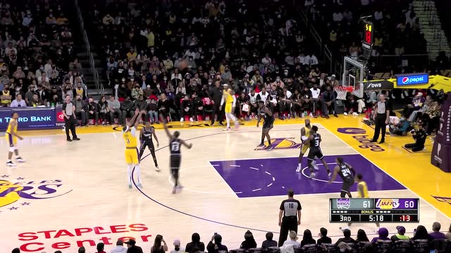 【2021年11月27日 国王vs湖人集锦】詹眉连线2.0 詹皇脑后长眼风骚连线浓眉