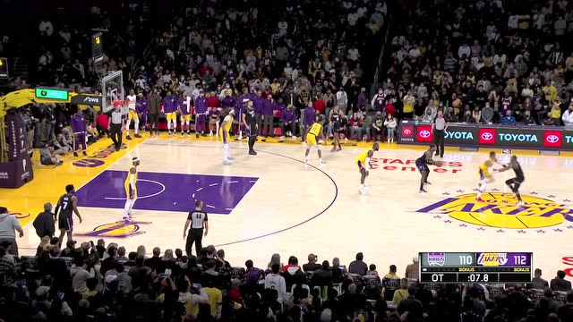 【2021年11月27日 国王vs湖人集锦】神奇！希尔德面对詹姆斯中投命中 比赛进入第二加时