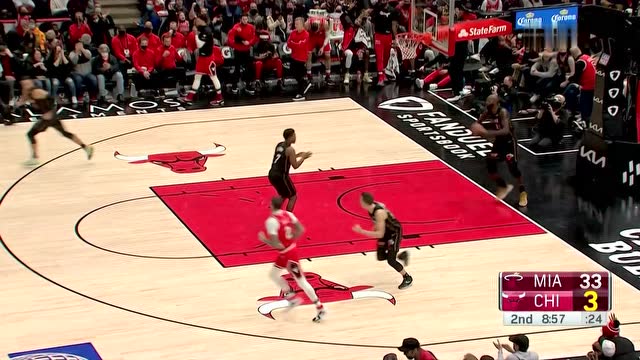 【2021年11月28日 热火vs公牛集锦】狙击手已就位 卡鲁索妙传球哥三分一箭穿心