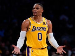 状态不错！近五场比赛威少场均可以拿到26.2分9篮板9助攻，投篮命中率51%