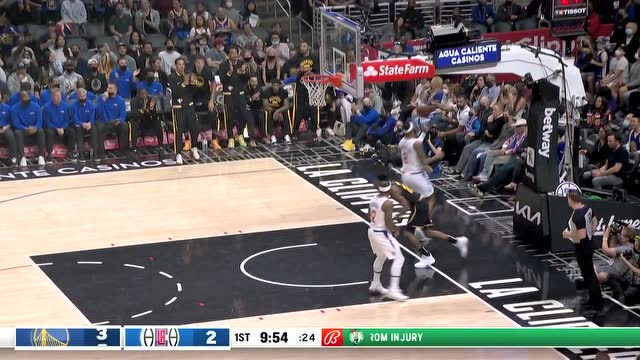 【2021年11月29日 勇士vs快船集锦】维金斯抢断一马当先 反击献上双手滑翔暴扣