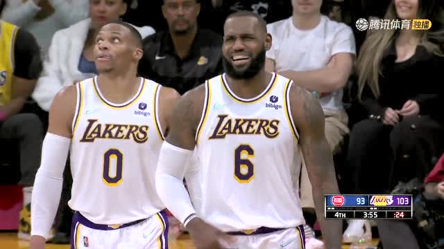 【2021年11月29日 活塞vs湖人集锦】稳住局面 詹姆斯破阵摧坚打成2+1