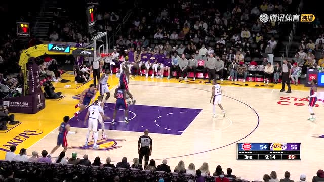 【2021年11月29日 活塞vs湖人集锦】一人扛起球队前行 格兰特连续杀入连得4分