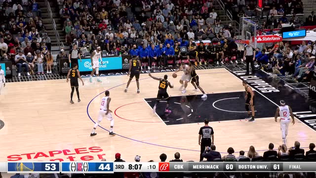 【2021年11月29日 勇士vs快船集锦】勇士105-90快船 库里33+5+6乔治空砍30分雷吉吞蛋