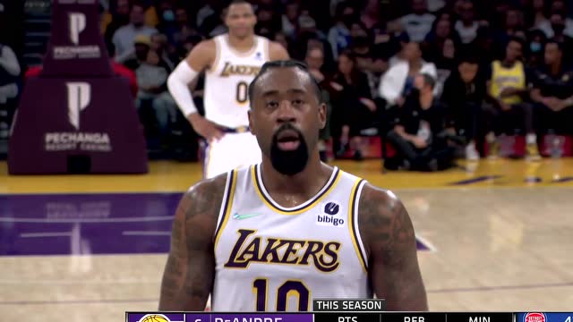 【2021年11月29日】活塞vs湖人第2节中文解说回放