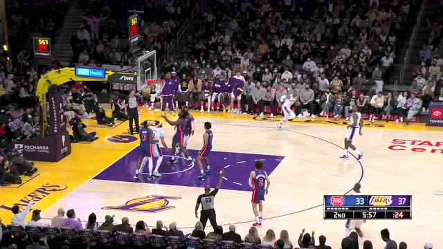 【2021年11月29日 活塞vs湖人集锦】活塞106-110湖人 詹姆斯33+5+9湖人双杀活塞