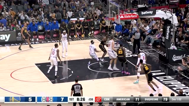 【2021年11月29日 勇士vs快船集锦】格林篮下送妙传 鲁尼篮下强起强上打成2+1