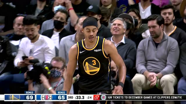 【2021年11月29日 勇士vs快船集锦】来而不往非礼也 普尔乔治互飚三分