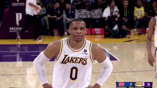 【2021年11月29日】活塞vs湖人第1节中文解说回放