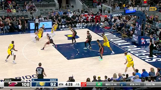 【2021年12月04日 热火vs步行者集锦】勒维尔vs热火集锦 全场27+3突破快下鬼手抢断难救主