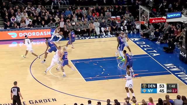 【2021年12月05日 掘金vs尼克斯集锦】巴顿极限分球纳吉轻松吃饼 约老师再秀篮下手活补篮命中