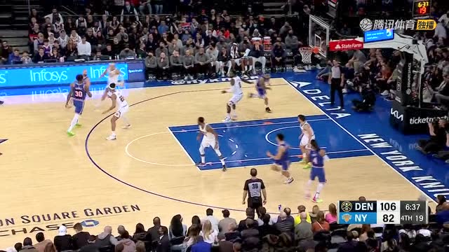 【2021年12月05日 掘金vs尼克斯集锦】掘金113-99尼克斯 约基奇32+11送尼克斯三连败
