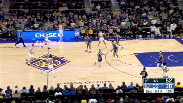 【2021年12月05日 马刺vs勇士集锦】急停中投稳稳命中 穆雷运球突破打成