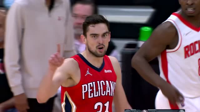 【2021年12月06日】鹈鹕vs火箭第2节中文解说回放