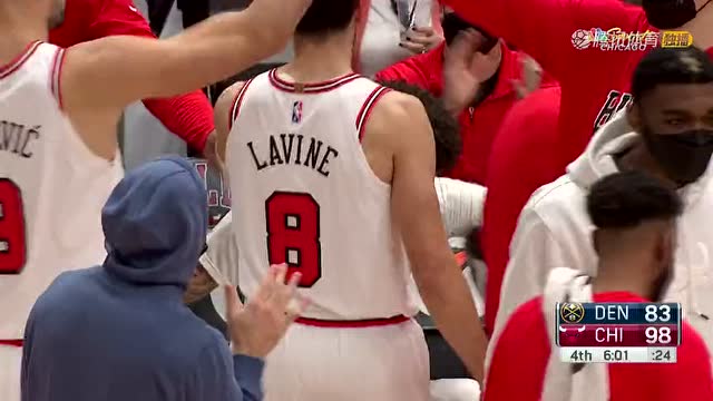 【2021年12月07日 掘金vs公牛集锦】一次扣个够 ！多森姆空中接力助飞鲍尔双手灌篮