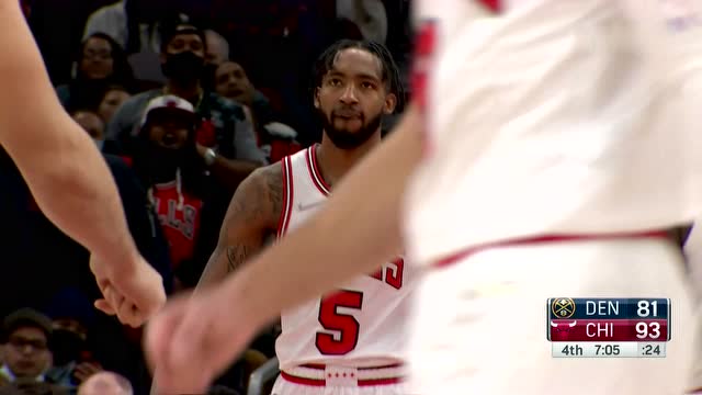 【2021年12月07日 掘金vs公牛集锦】掘金97-109公牛 约基奇60次三双超越大鸟拉文32分率队双杀