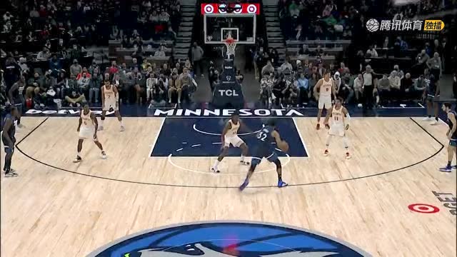 【2021年12月07日 老鹰vs森林狼集锦】唐斯眼疾手快送出妙传！里德大空位三分稳稳命中
