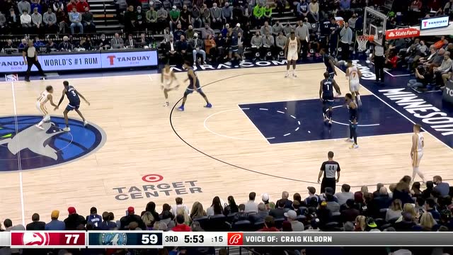 【2021年12月07日 老鹰vs森林狼集锦】犹入无人之境！科林斯一飞冲天滑翔劈扣