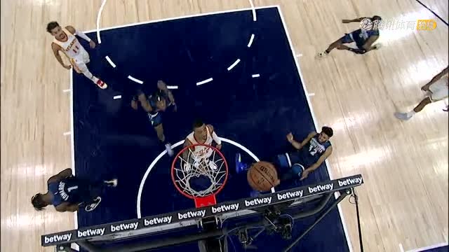 【2021年12月07日 老鹰vs森林狼集锦】幸运女神降临！唐斯倒地前将球扔进篮框打成2+1