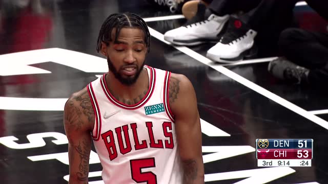 【2021年12月07日 掘金vs公牛集锦】掘金vs公牛精华回放 约基奇60次三双超越大鸟拉文32分率队双杀