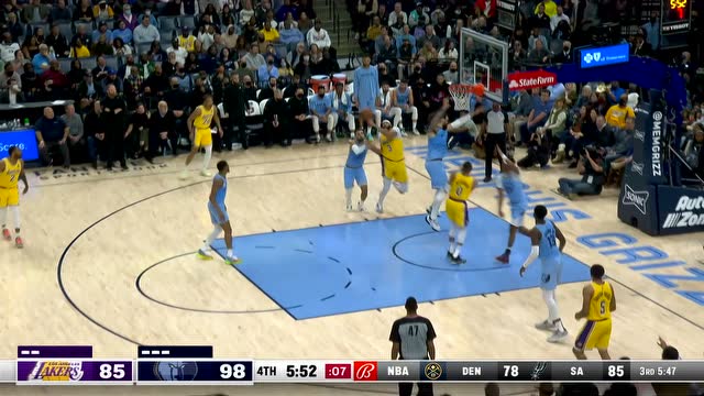 【2021年12月10日 湖人vs灰熊集锦】往伤口上撒盐 杰克逊三分打停湖人