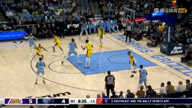【2021年12月10日 湖人vs灰熊集锦】开场就看他 贝恩内外开花再砍5分