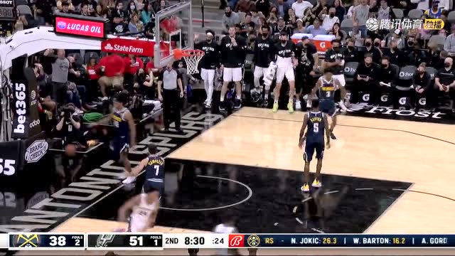 【2021年12月10日 掘金vs马刺集锦】平地起惊雷 瓦塞尔飞天遁地挂筐暴扣