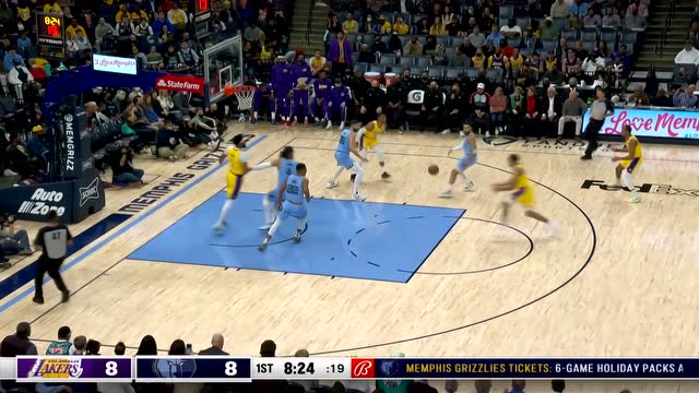 【2021年12月10日 湖人vs灰熊集锦】威少这传球真合理 塔克凶残劈扣亚当斯