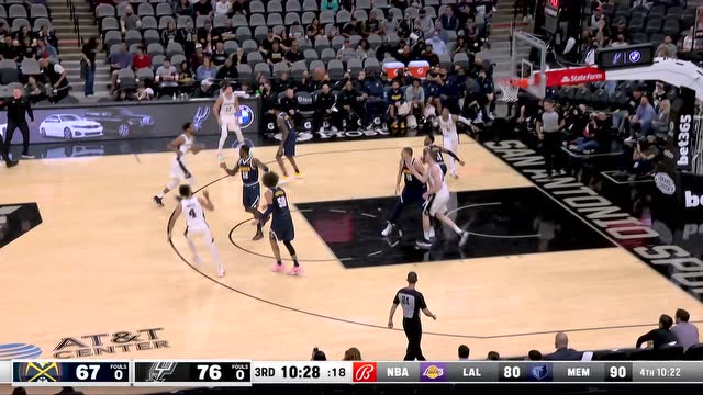 【2021年12月10日 掘金vs马刺集锦】穆雷空中接球 虚晃一枪把球放进